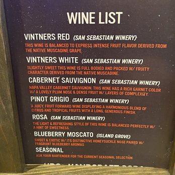 Halpatter's - Wine list - Breweries Near Me - Lake City, Florida
