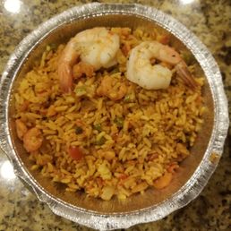 Seafood rice with a little kick in terms of spice