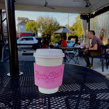 Uncle Beans Coffee - Lavender and Vanilla Latte with Oat milk and CBD - Coffee & Tea Near Me - Houston, Texas
