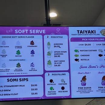 Somisomi - Menu (August 2024) - Ice Cream & Frozen Yogurt Near Me - Ontario, California Somisomi - Menu (August 2024) - Ice Cream & Frozen Yogurt Near Me - Ontario, California