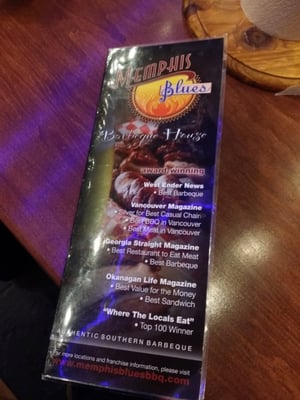 Menu photo 2 Memphis Blues Barbeque House Edmonton, AB Menu photo 2 Memphis Blues Barbeque House Edmonton, AB
