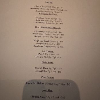Irie - cannabis menu - New American Near Me - West Hollywood, California