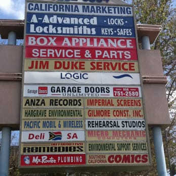 Perky's - Business park sign on Clairemont Mesa Blvd - Bakeries Near Me - San Diego, California