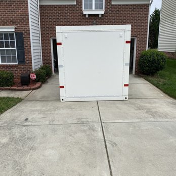 PODS Moving & Storage - Pod blocking me out of my car garage - Movers Near Me - Charlotte, North Carolina PODS Moving & Storage - Pod blocking me out of my car garage - Movers Near Me - Charlotte, North Carolina