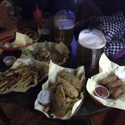 Chicken strips, mozzarella sticks and moreeeeee fried goodness