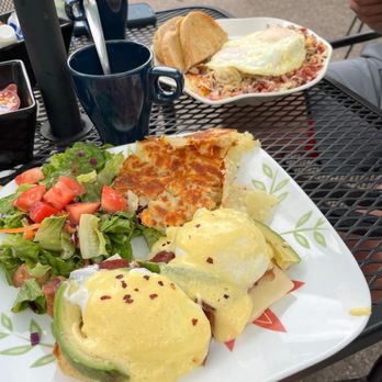 Crawford's Kitchen - Eggs Benedict and eggs and a hash scramble - Breakfast & Brunch Near Me - Plymouth, Michigan