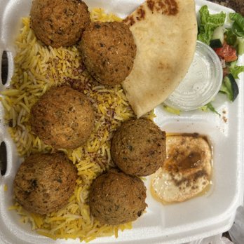 Kabab King - Falafel with Rice - Afghan Near Me - Phoenix, Arizona