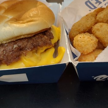 Culver's - Butter Burger with cheese and cheese curds - Burgers Near Me - Davenport, Florida
