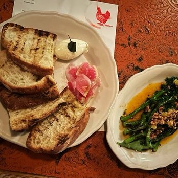 The Red Hen - Grilled Rustic Bread and Charred Broccolini - Italian Near Me - Washington, DC, District of Columbia