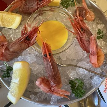 Baccano - Gamberi Rossi 0,2 Kg a 150,000  Red  prawns (raw) 30 Euro - Wine Bars Near Me - Rome, RM