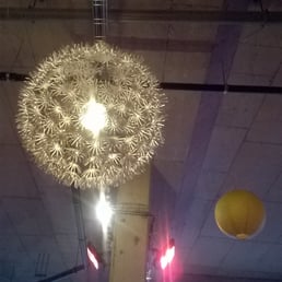 Funky lighting and heat lamps