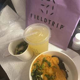 The food came in a nice shopping bag The food came in a nice shopping bag