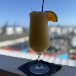 Peach mango colada