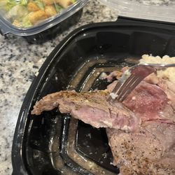 Beef 'O' Brady's - Half rare, half medium.... Weird