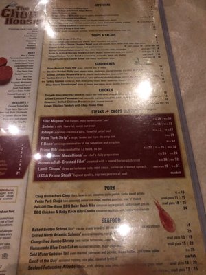 Menu photo 3 The Chop House Kodak, TN Menu photo 3 The Chop House Kodak, TN