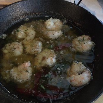 Sol Y Luna - Shrimp al ajillo - not good. Overcooked in a bowl of oil. - Latin American Near Me - Mountain Brook, Alabama Sol Y Luna - Shrimp al ajillo - not good. Overcooked in a bowl of oil. - Latin American Near Me - Mountain Brook, Alabama