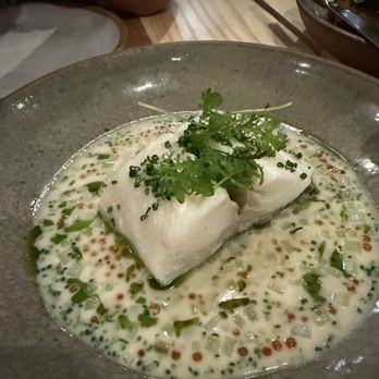 Ernest - Black cod. The sauce is amazing! - New American Near Me - San Francisco, California Ernest - Black cod. The sauce is amazing! - New American Near Me - San Francisco, California