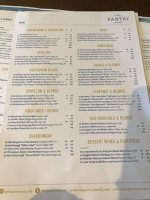 Menu photo 5 The Pantry Manly Manly, NSW