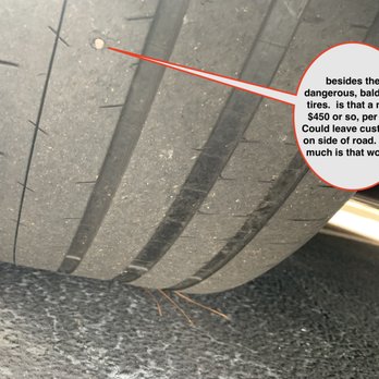 Car Connection - bald rear tires. Possible nail issue - Car Dealers Near Me - Tucker, Georgia
