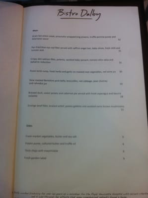 Menu photo 2 Bistro Dalby Newcastle, NSW