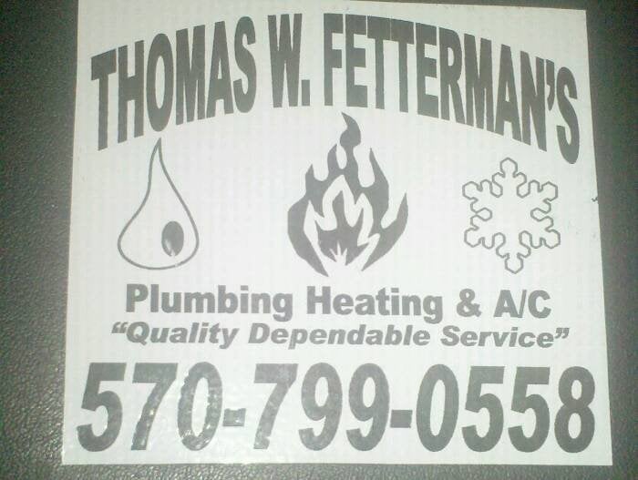 Slide of Fetterman's Thomas W Plumbing Heating & Air Conditioning