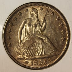 GM Coins and Precious Metals - 1855 Seated Half Dollar with Arrows
