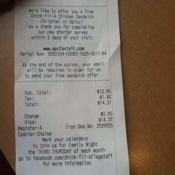 Chick-fil-A - Pretty good deal! - Fast Food Near Me - Flagstaff, Arizona Chick-fil-A - Pretty good deal! - Fast Food Near Me - Flagstaff, Arizona