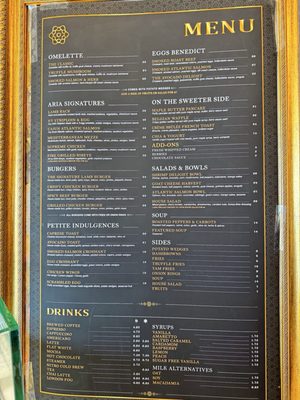 Menu photo 1 Café Aria Edmonton, AB
