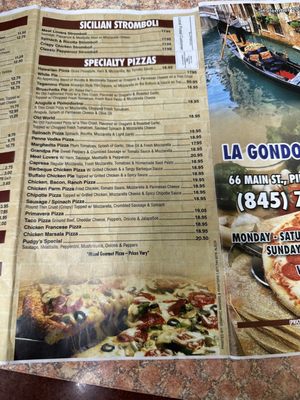 Menu photo 6 La Gondolita Pizza Pine Bush, NY