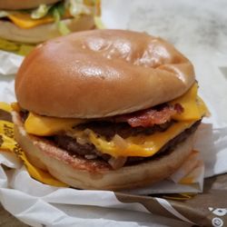McDonald's - Bacon McDouble with extra cheese. Good.