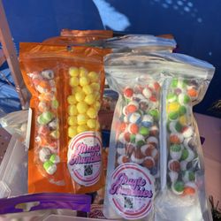 Magic Munchies - Dual bags. Two different flavors of skittles or you can get sweet tarts and lemon heads.
