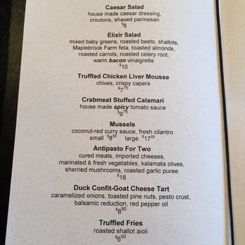 Elixir Restaurant - New American Near Me - White River Junction, Vermont