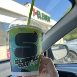 7-Eleven - Lemon slurpee free on 7/11 free slurpee day!