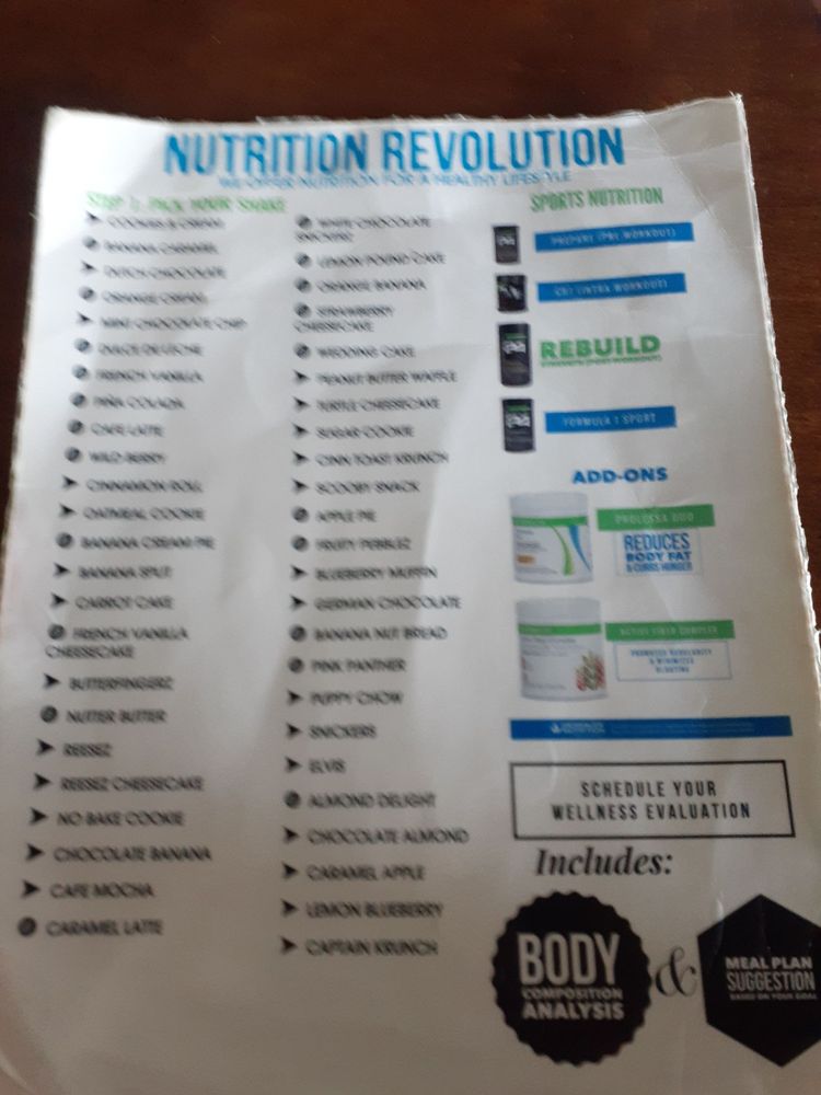 NUTRITION REVOLUTION Updated October 2024 9101 S Western Ave