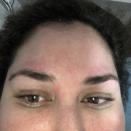 Eyebrows tweezed. Lovely lady. Eyebrows tweezed. Lovely lady.