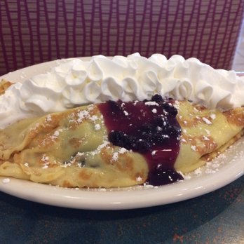 Crepe House Brunch & Spirits - Blueberry crepes with whipped cream - American Near Me - Utica, Michigan Crepe House Brunch & Spirits - Blueberry crepes with whipped cream - American Near Me - Utica, Michigan