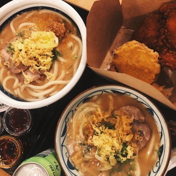 Marugame Udon - Tonkotsu Udon Big Chicken Katsu Sweet Potato Tempura - Japanese Near Me - Costa Mesa, California Marugame Udon - Tonkotsu Udon Big Chicken Katsu Sweet Potato Tempura - Japanese Near Me - Costa Mesa, California