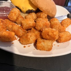 Iron Ridge Inn Restaurant - Cheeseburger and buffalo tater tots