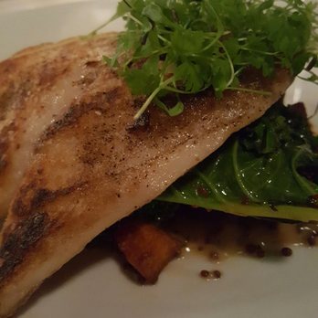 Annunciation - Saureed drum over kale and sweet potatoes. - Cajun/Creole Near Me - New Orleans, Louisiana