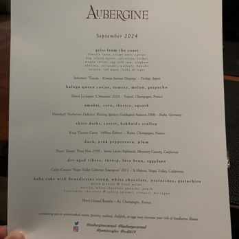 Aubergine - New American Near Me - Carmel, California