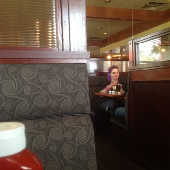 White Spot Tsawwassen - Clean booth, but strange purple people eaters - Breakfast & Brunch Near Me - Tsawwassen, British Columbia