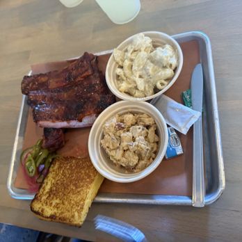 Wagon Wheel BBQ - Rib Meal w Potato Salad and Mac and Cheese - Barbeque Near Me - Mountain View, California