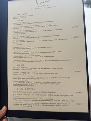 Menu photo 1 Caruso's Montecito, CA