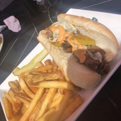 Tee Bone'z Tavern - Cheesesteak, barley any meat for 15.99 is the only problem, other than that it's not bad..