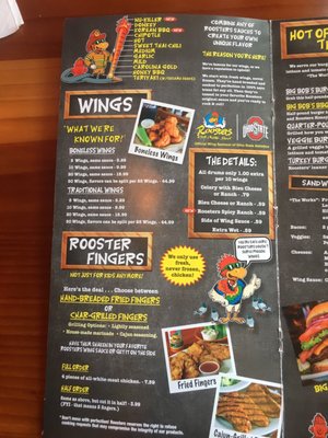 Menu photo 3 Roosters Hilliard, OH