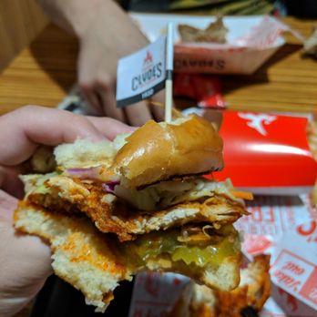 Clyde's Hot Chicken - The lady working there said that it was the normal size patty - Chicken Shop Near Me - Montclair, California