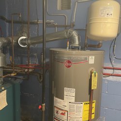 Paul Yonkers Plumbing And Heating - Pipe is on a downward slant and extremely dangerous.