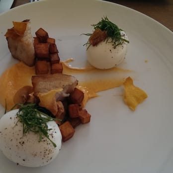 Tilia - Pork belly, egg and potatoes. - New American Near Me - Minneapolis, Minnesota Tilia - Pork belly, egg and potatoes. - New American Near Me - Minneapolis, Minnesota