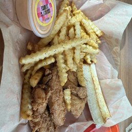 The fries were great! The chicken is solid. The fries were great! The chicken is solid.