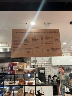 Menu photo 1 The Press Espresso  Temecula, CA